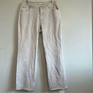 A&F Womens The 90s Relaxed Jeans High Rise Curvy Love Plus Sz 34/18 Light Wash